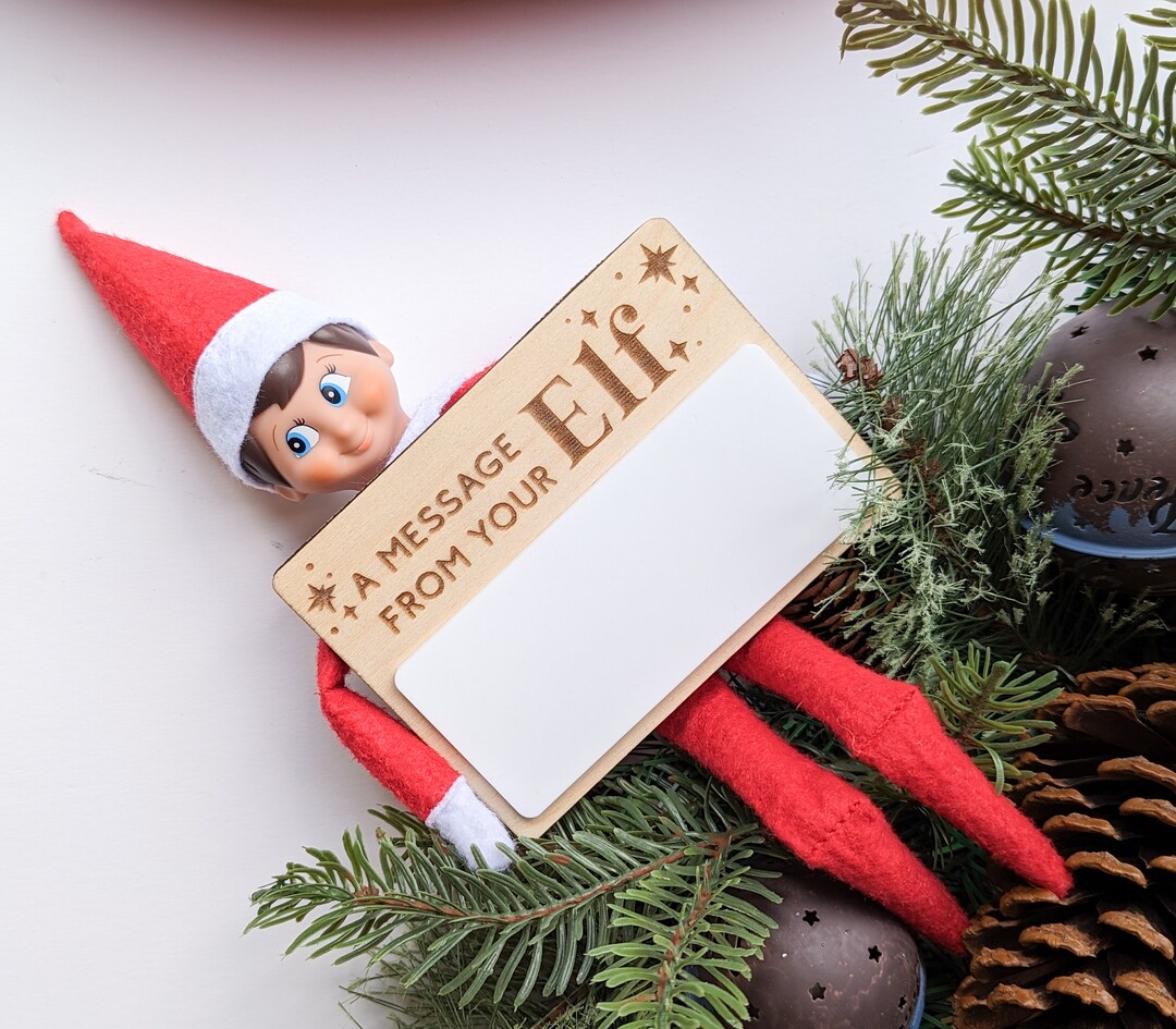 Elf A Message From Your Elf Elf Prop Kids Elf Holiday Elf Message Board