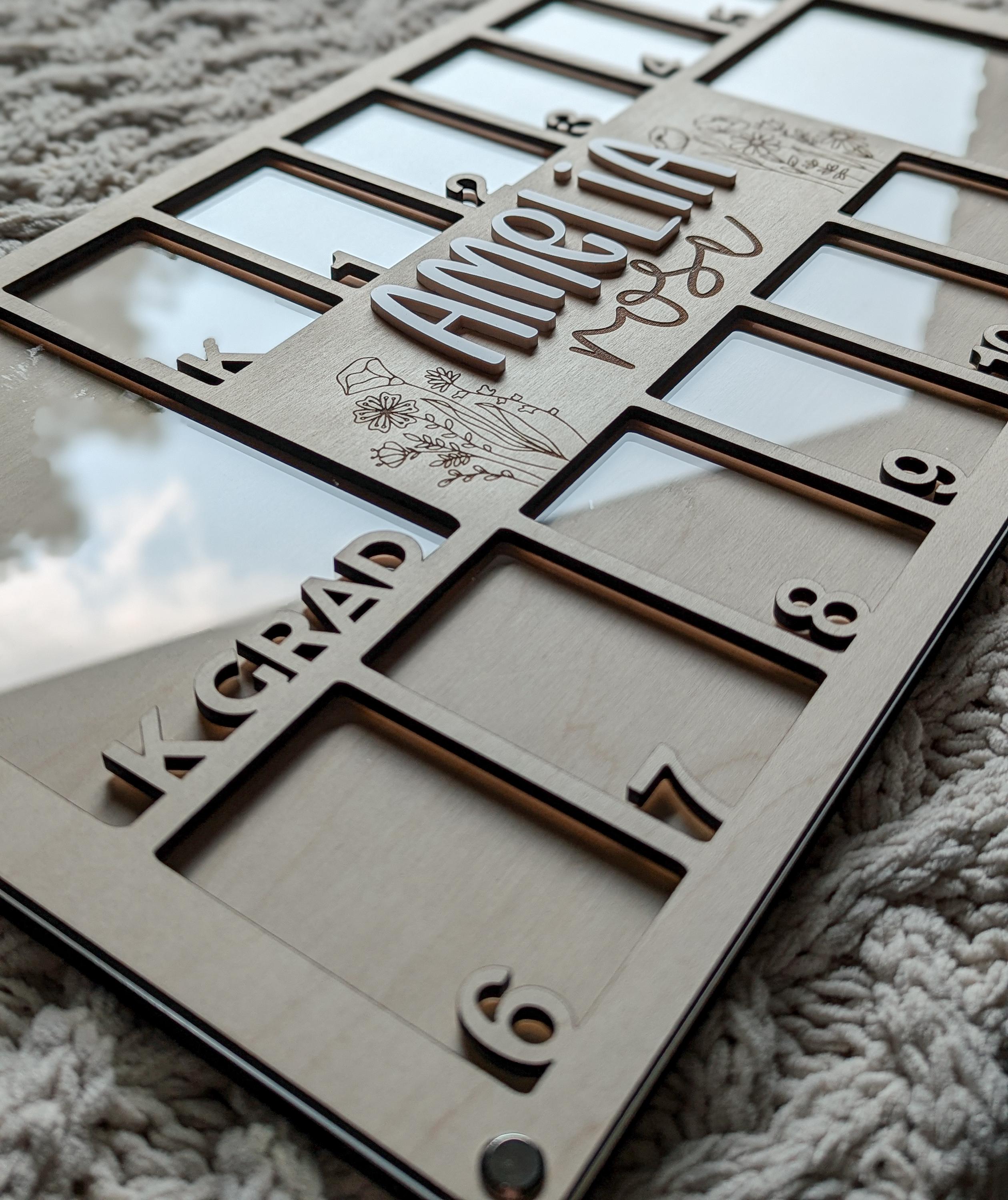 Grade R Picture Frame School Frame | Kindergarten to Grad Photo Frame | Kids Photo Frame ...