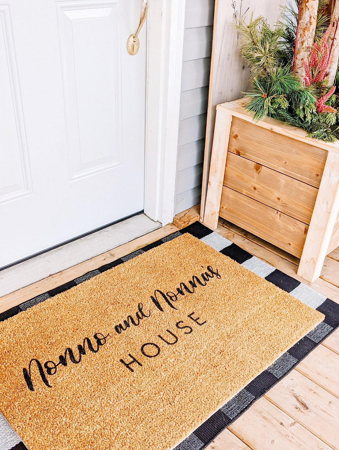 Nonno and Nonna's House | Grandparents | Grandparents Doormat | Custom ...