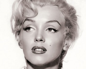 Marilyn Monroe  Hollywood Glamour Beauty  River Of No Return Studio Close Up Publicity  Photograph 1954