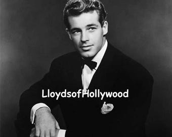 Guy Madison, bell'attore, star del cinema e della TV, fotografia in studio, 1946
