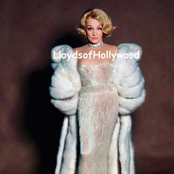 Marlene Dietrich mit Jean Louis See Thru Kleid Hollywood Glamour Las Vegas Act Fotografie 1954