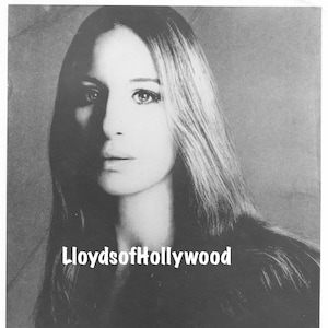 Barbra Streisand Singer Actress Director Hollywood Legend Photograph 1972