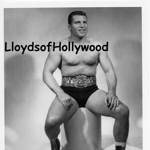Wilber Snyder Professional Wrestler The Champ   Unseen Oettinger Photograph 1950&#39;s