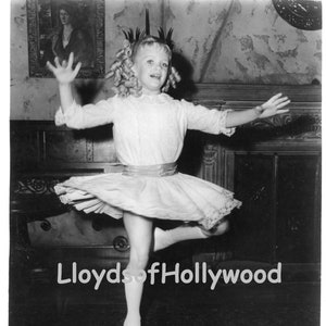 Julie Allred Plays Little Bette Davis Baby Jane Dancing Photograph 1962