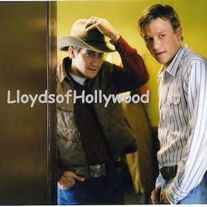 Heath Ledger Jake Gylenhaal  Brokeback Mountain Lovers  Photograph