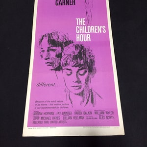 Audrey Hepburn Shirley MacLaine The Childrens Hour Original Vintage  USA Lesbian Movie Poster Insert 1963