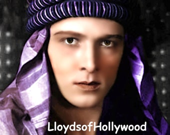 Rodolfo Valentino, bell’attore, ballerino, star del cinema muto romantico, amante dello schermo The Sheik Photograph 1921
