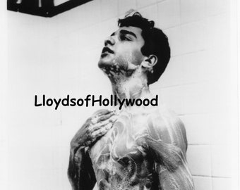 Sal Mineo Handsome Actor and Hollywood Icon  In Shower Candid Photograph