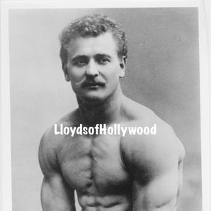 Eugen Sandow Handsome German Bodybuilder  Muscular Physique Unique Photograph 1916