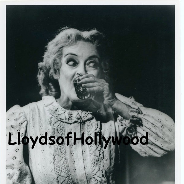 Bette Davis  Whatever Happened To Baby Jane?  Having A Drink Photograph 1962