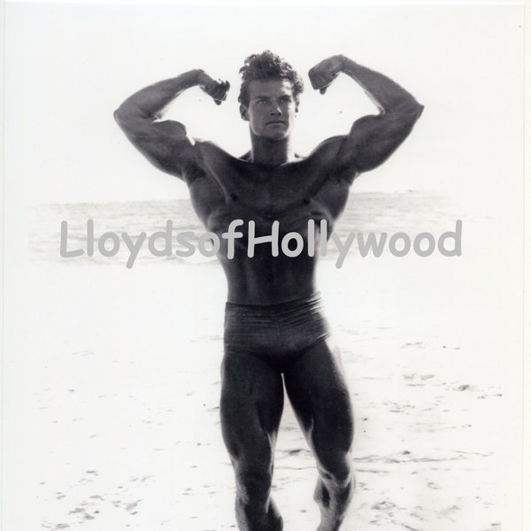 Steve Reeves Bodybuilder Mr America Hunk At Strutters Beach Beefcake Photograph  1947