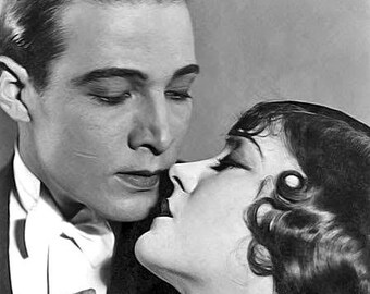 Rodolfo Valentino Actor Bailarina Gloria Swanson Película Muda Estrellas Amantes en Más Allá de las Rocas Fotografía 1922 - Etsy España