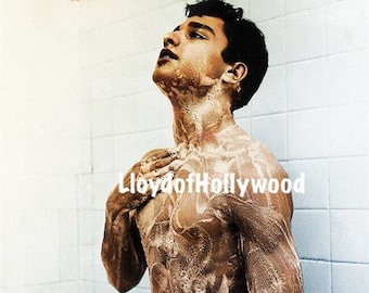 Sal Mineo Handsome Hollywood Hunk In Shower  Beefcake  Photograph