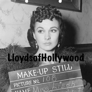 Vivien Leigh Plays Scarlett O&#39;Hara Southern Belle Gone With The Wind Make Up Test  Photograph 1939