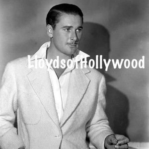 Errol Flynn Handsome Hollywood  Movie Star Photograph 1938