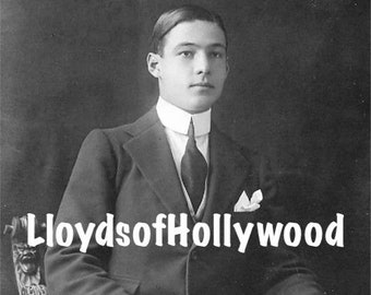 Rudolph Valentino  Handsome Actor Dancer Silent Film Star   Pre Hollywood Studio Photograph 1913