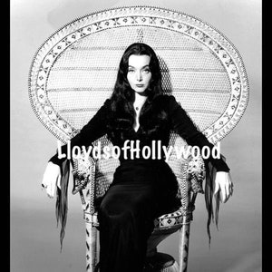 Carolyn Jones Lovely Actress Plays Morticia Adams  The Adams Family  Kooky and Spooky  Horror Comedy TV  Show Photograph 1964