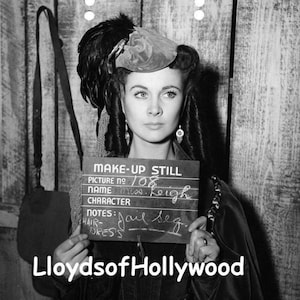 Vivien Leigh Scarlett O&#39;Hara  Southern Belle Wearing Velvet Curtins From Tara Window Gone With The Wind Make Up Test  Photograph 1939