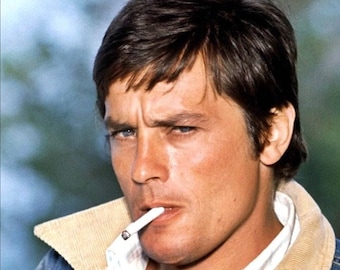 alain delon cigarette Style Heroes: 1960s Alain Delon Archival Pigment Print