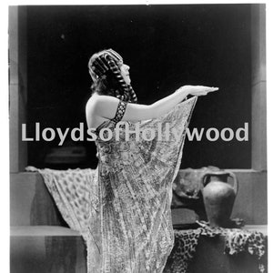 Theda Bara  Cleopatra In Profile Silent Film Star Actress Photograph 1917