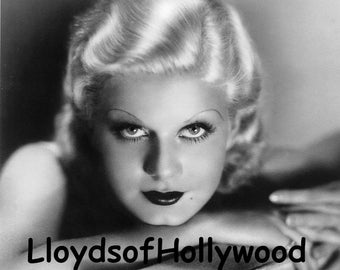 Jean Harlow   Beautiful Platinum Blonde Glamour Hollywood Actress Movie  Star Publicity Photograph 1933