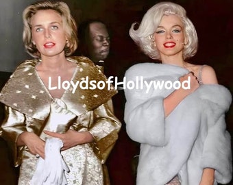 Marilyn Monroe Actress Singer With Her Press Secretary Pat Newcomb JFK  Party Gala she Sang Happy Birthday Photograph 1962