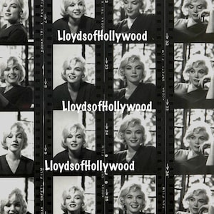 Marilyn Monroe una delle sue ultime sessioni fotografiche nella sua casa di Brentwood Ca Fotografia con foglio multi contatto 1962