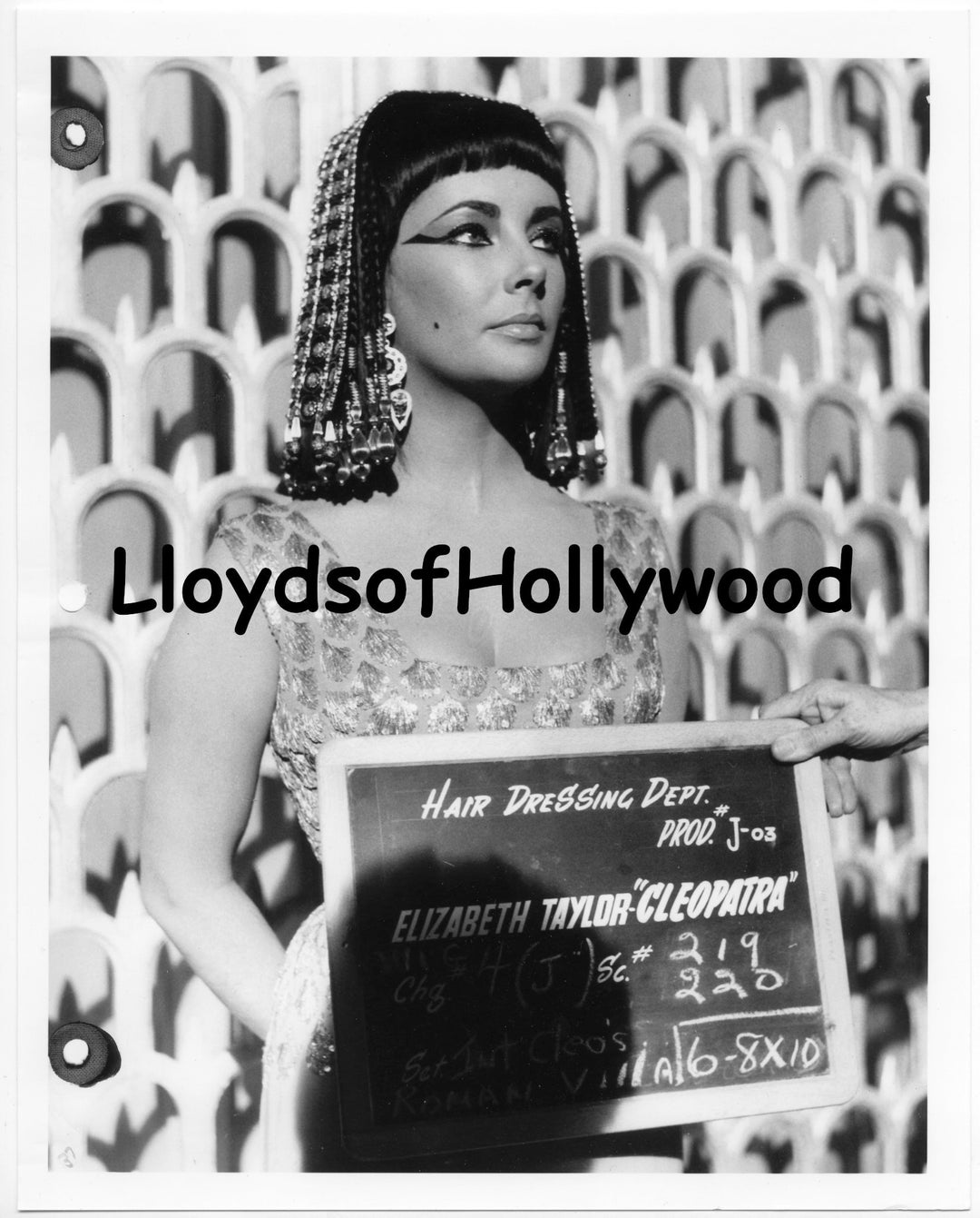 Elizabeth Taylor Cleopatra Hair Dressing Dept Test Photograph 1963 - Etsy