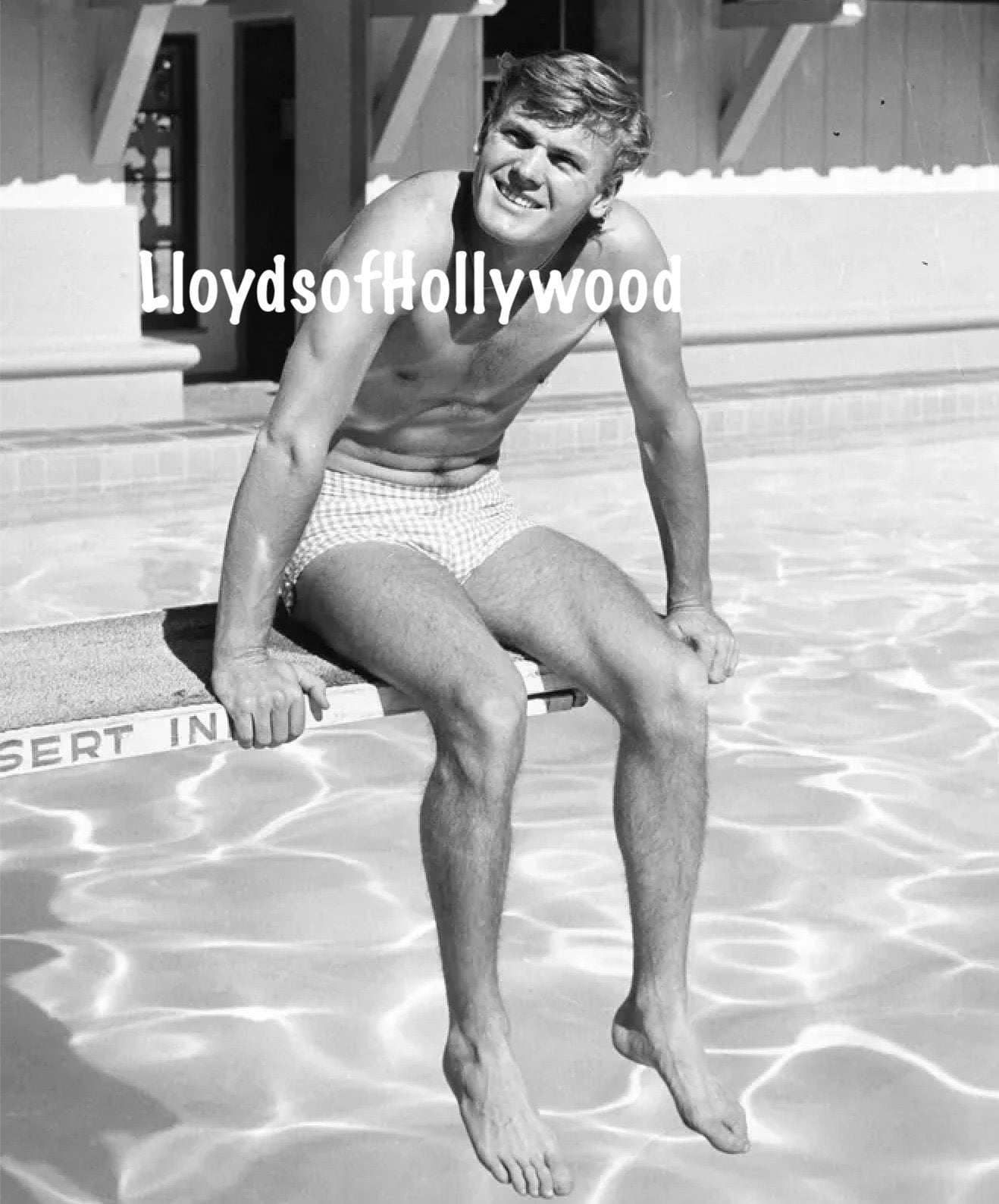 Tab Hunter Handsome Hollywood Actor Hunk In Trunks Palm Etsy