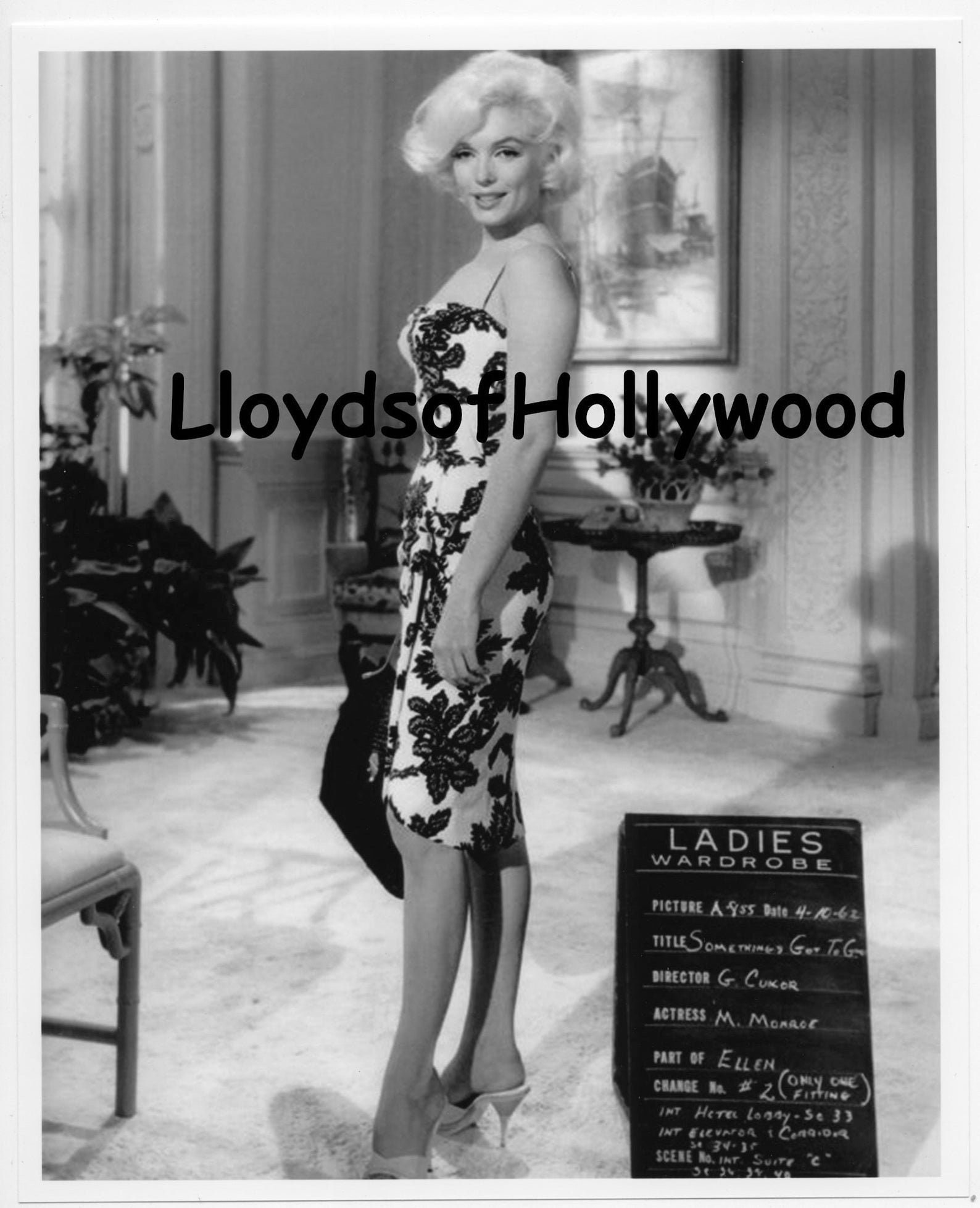 Marilyn Monroe Wardrobe Test Wearing Jean Louis  Doomed Film Something's Got To Give Photograph 1962