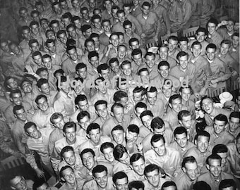 Military Buddies Herren Handsome USA Navy Trainingslager Team Historische Fotografie 1940er Jahre