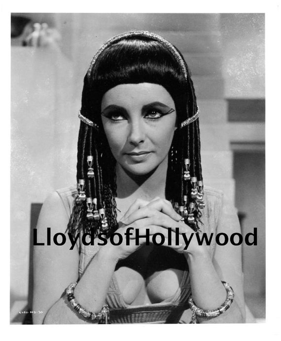 Elizabeth Taylor Cleopatra Wig and Costume Photograph 1962 | Etsy