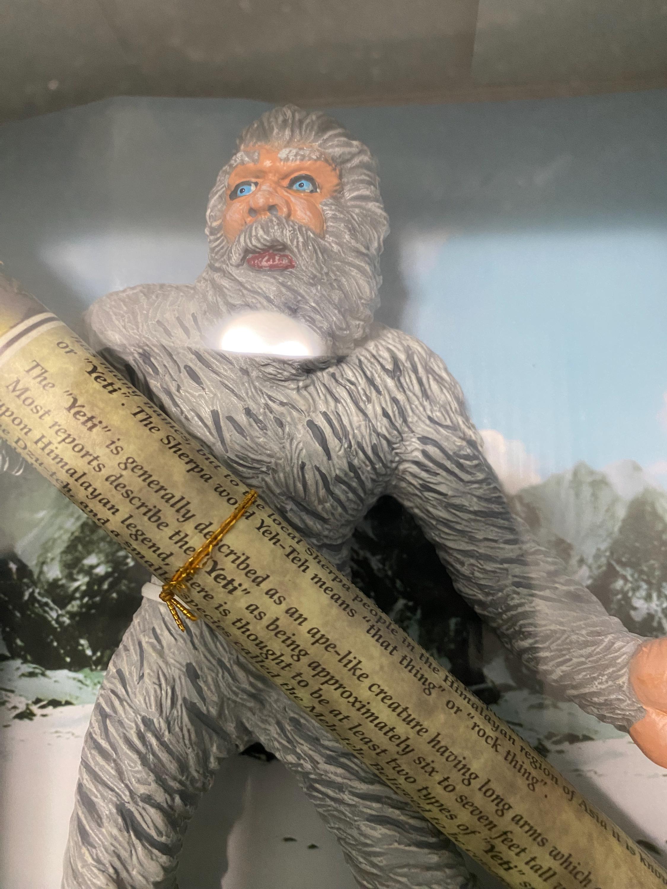 Yeti the Abominable Snowman Figure Shadowbox With Panoramic