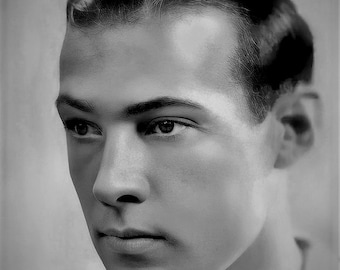 Rudolph Valentino Guapo Actor Dramático Bailarín Hollywood Cine Mudo Estrella Peinado Espalda Cabello Primer Plano Fotografía 1920