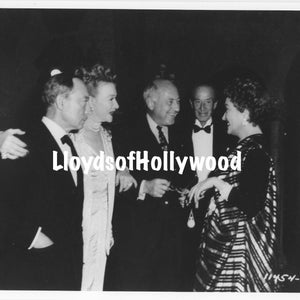 Buster Keaton Anna Q. Nilsson H.B Warner Gloria Swanson Cecil B. DeMille  Sunset Boulevard On Set  Photograph  1950