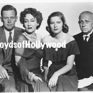 Gloria Swanson William Holden Eric Von Stroheim Nancy Olson Sunset Boulevard Cast  Photograph  1950