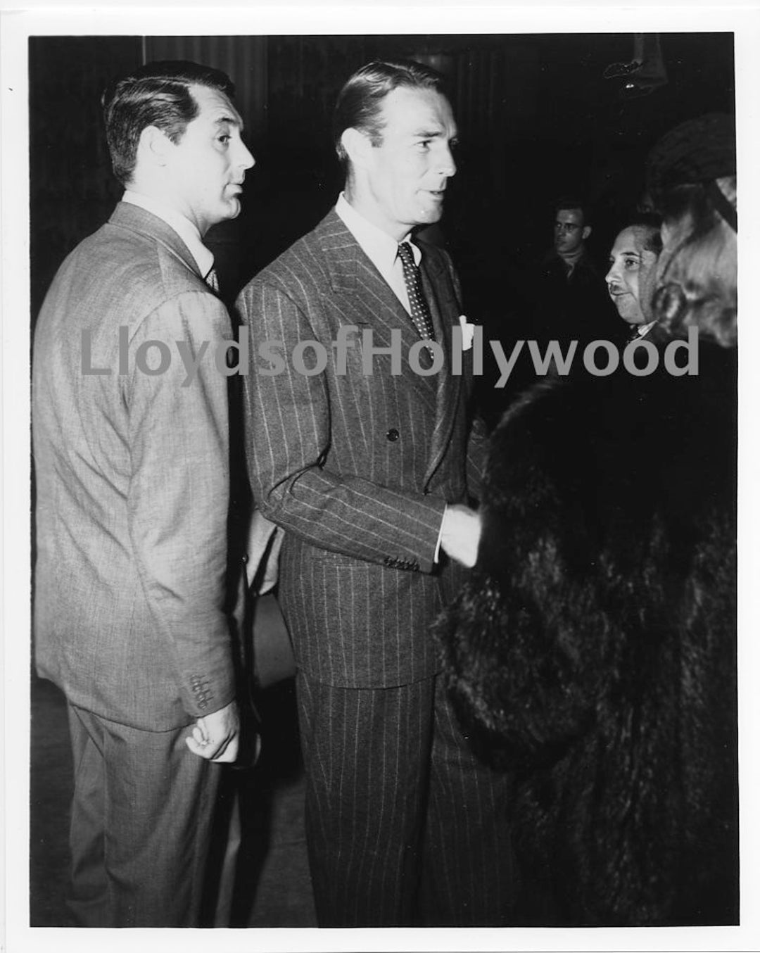 Cary Grant Randolph Scott Handsome Hollywood Hunks Attend Movie Premire
