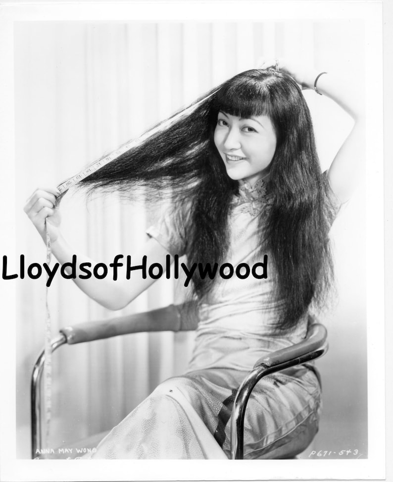 Anna May Wong Chinese American Actress Long Hair Photograph Etsy