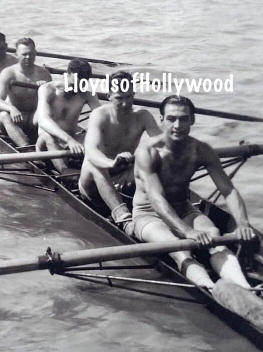 Rudolph Valentino Handsome  Silent Film Star The Young Rajah  Rowing in Boat  Unique  Photograph 1922