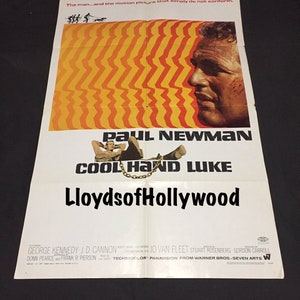 Paul Newman Cool Hand Luke Original USA Vintage Movie Poster 1967