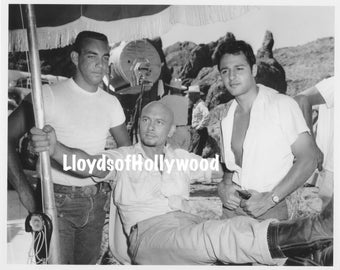 Sal Mineo Yul Brynner Hollywood Stars On Set Escape From Zahrain  Photograph 1962