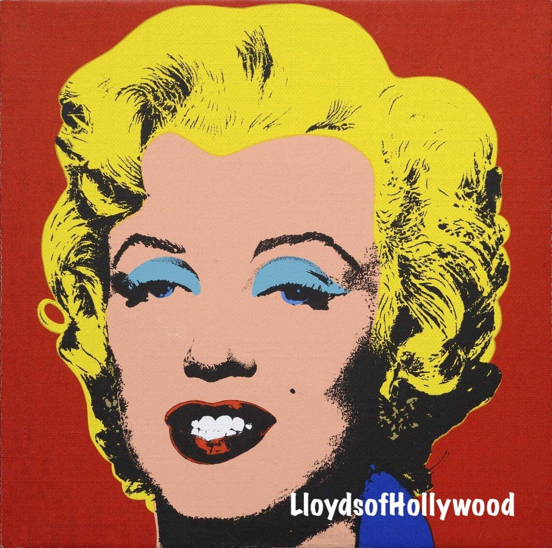 Marilyn Monroe Pop Art on Canvas Andy Warhol Style 14x14 Inches Wall ...