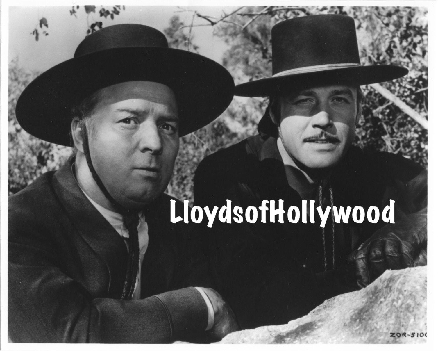 Guy Williams Zorro  Unmasked  With Gene Sheldon Bernardo Photograph 1957
