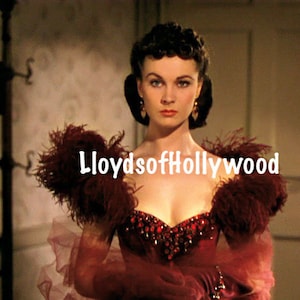 Vivien Leigh Plays Scarlett O&#39;Hara Southern Belle In Red Dress She Wore To Ashley&#39;s Birthday Party  Gone With The Wind Photograph 1939