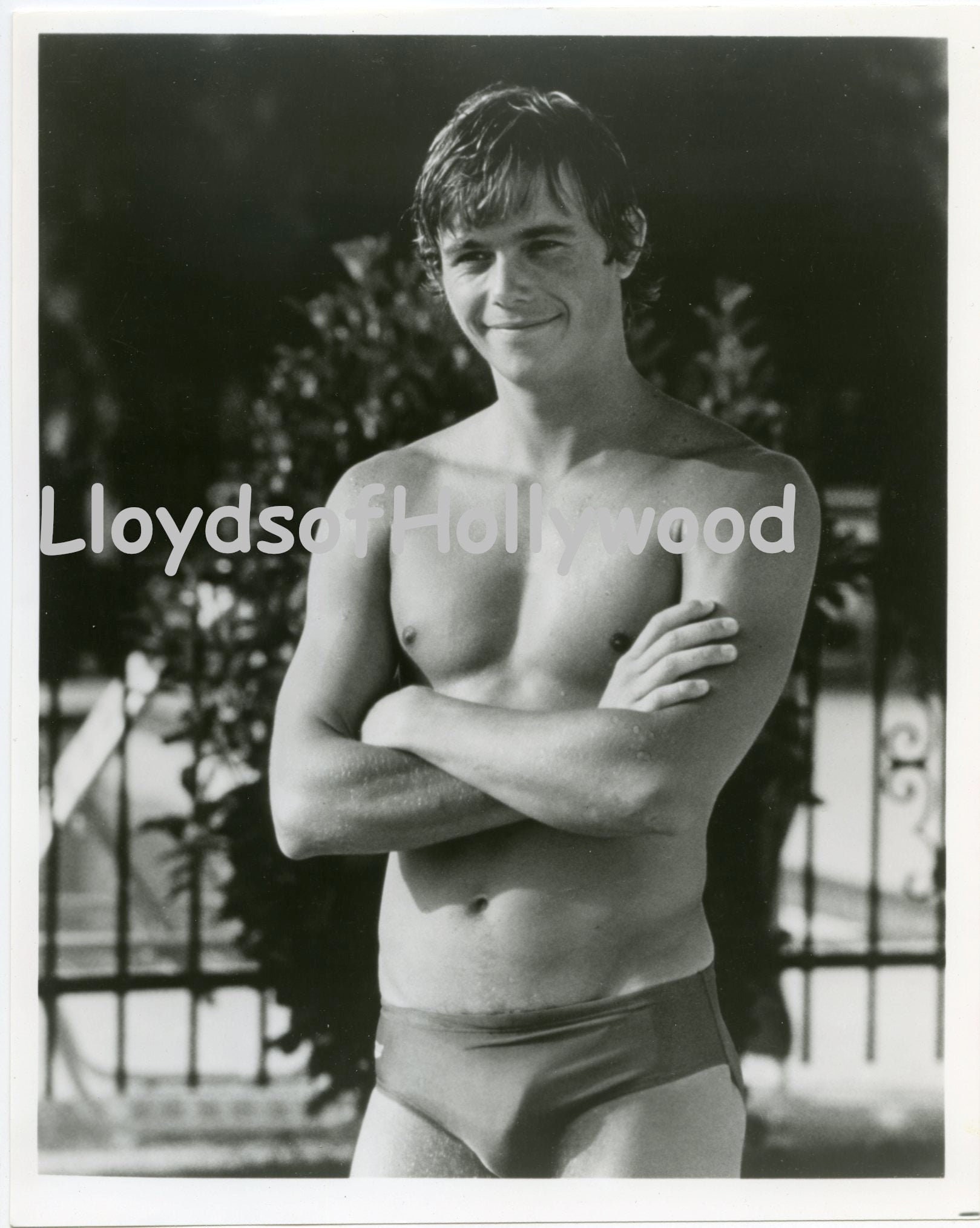 Christopher Atkins in Speedos at the Pool Beefcake Photograph