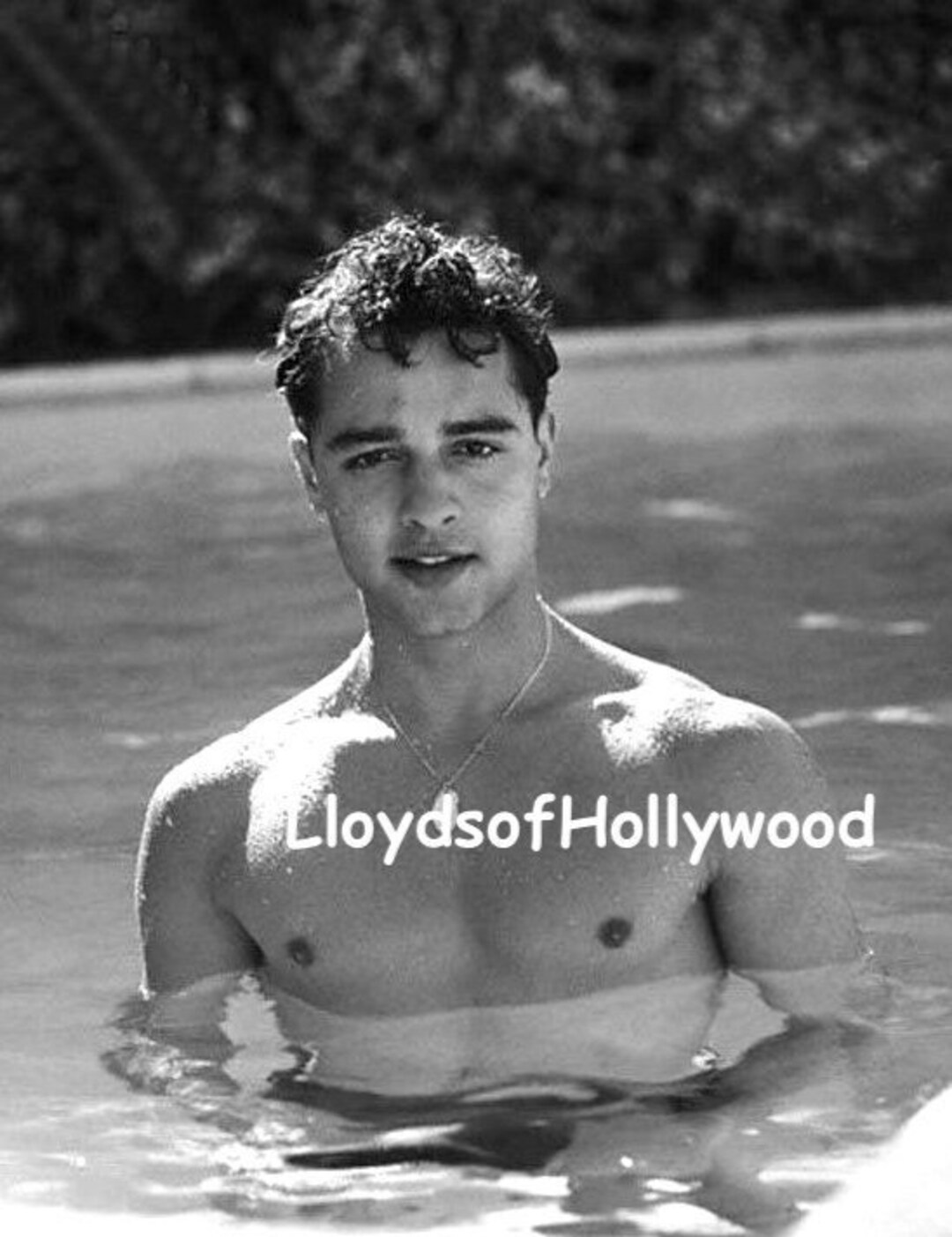 Sal Mineo Handsome Hollywood Actor in Pool Candid Photograph 1954 Etsy
