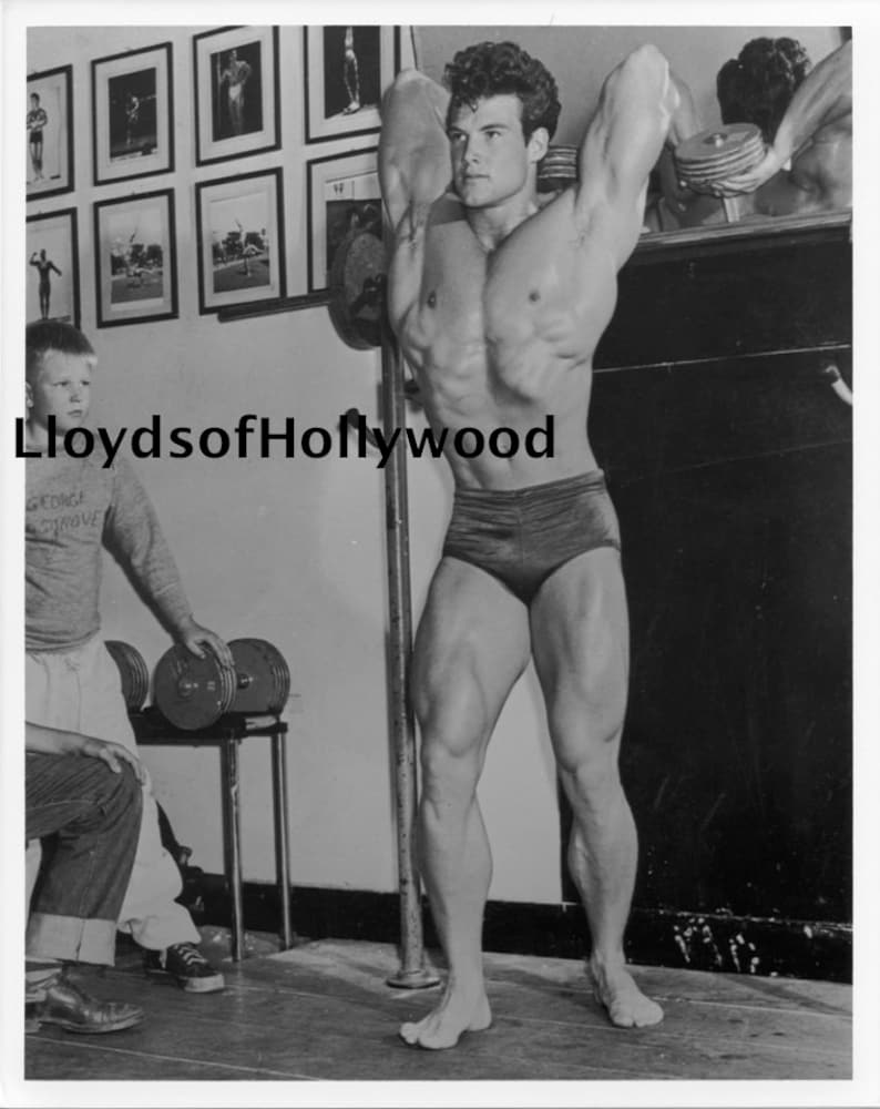 Steve Reeves Physique Bodybuilder at Gym Beefcake Photograph 1947 Etsy