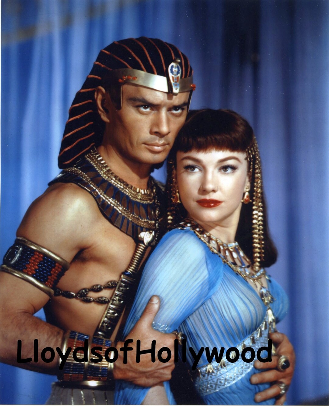 ユル・ブリンナー、アン・バクスター、十戒撮影現場の写真 1956
