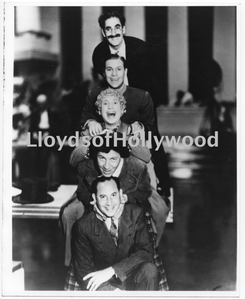 Zeppo Harpo Chico Gummo & Groucho The Five Marx Brothers  Early Photograph